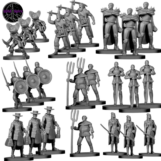 24 Miniatures Town Enemies