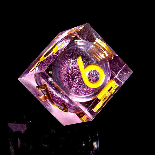 Handmade Liquid Galaxy Core DND Dice