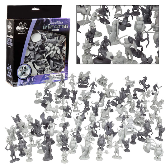 Epic Fantasy Battle Miniatures - 98pc Playset for RPGs