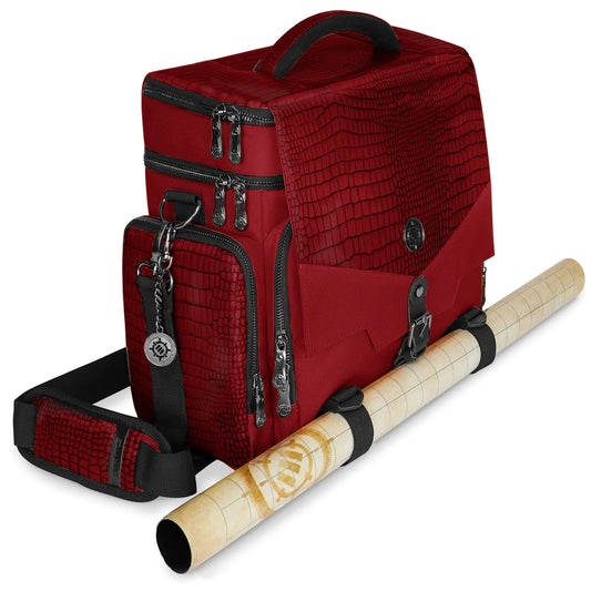 Travel Bag for DND (Battle Mat Holder Dice Pockets and Accessories Carry 4-8 Books)