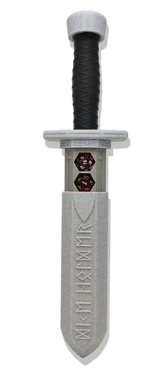 BladeKeeper Dice Storage - Marble Edition + 7PC D20 Set